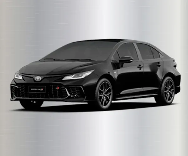 Ilustração de sedan executivo preto